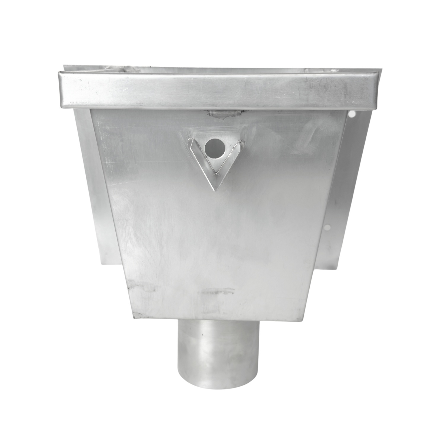 Nedzink Zinken vergaarbak Junior 60 mm rond - voor plat dak met zijuitloop (NedZink)