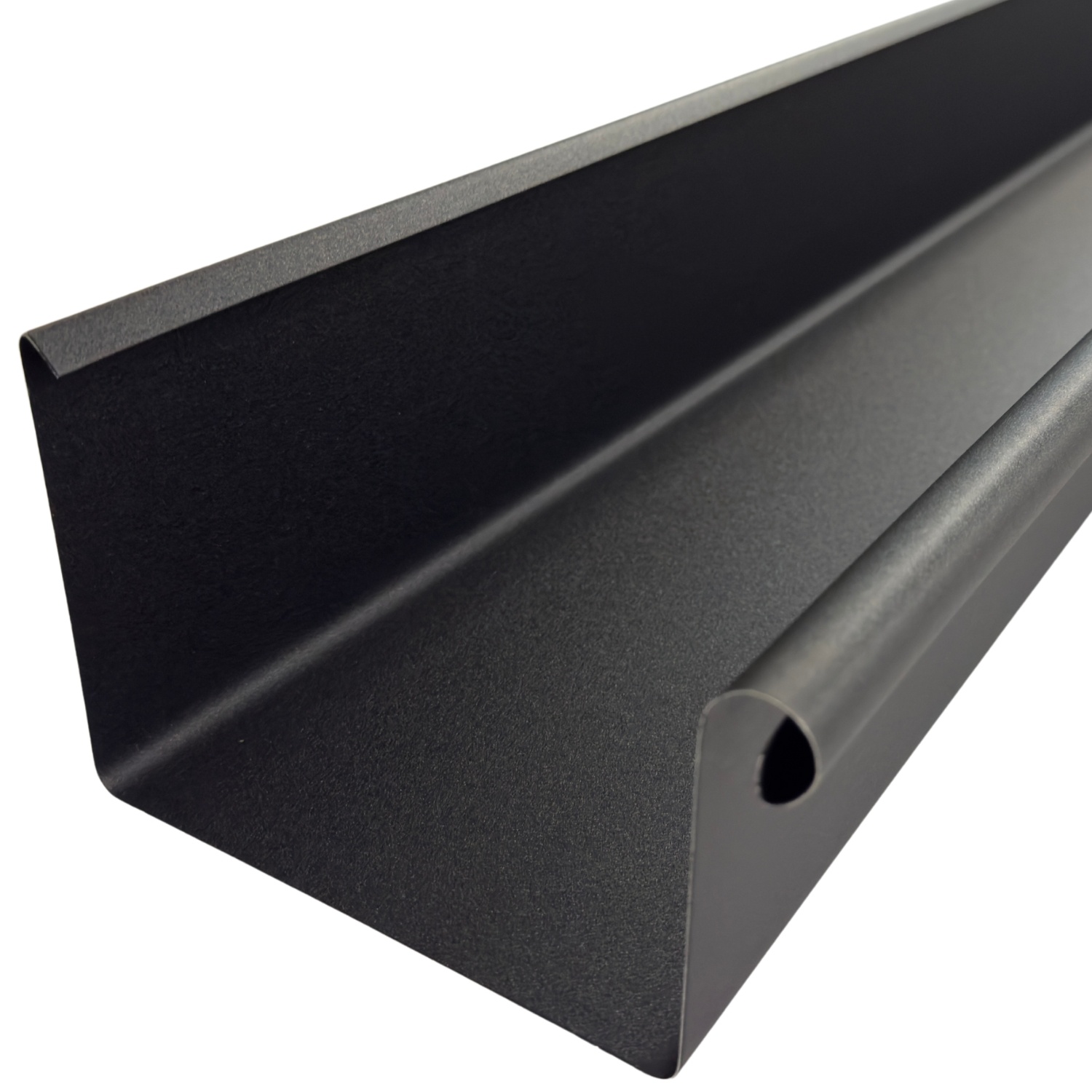 Prefa Aluminium dakgoot P.10 zwart - bakgoot B400 - 3 meter (Prefa P.10, 0,7 mm)