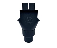 Prefa Trechteruitloop B333 verloop 80 mm P.10 zwart | Prefa