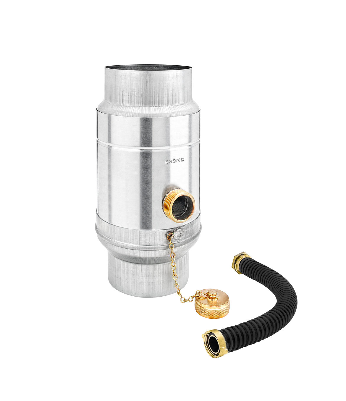 Grömo Regenpijp vulautomaat 80mm zink met slang Grömo