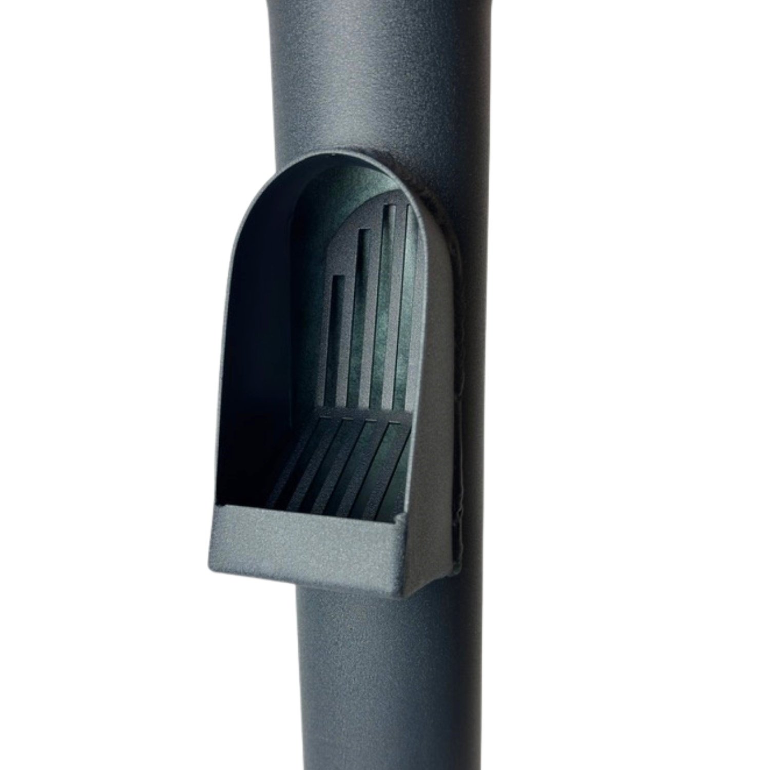 Kallos Aluminium bladafscheider 80 mm P.10 antraciet - regenpijp bladvanger (Prefa)