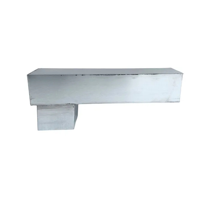 Nedzink Stadsuitloop 60x100 naar passend in 80 mm vierkant