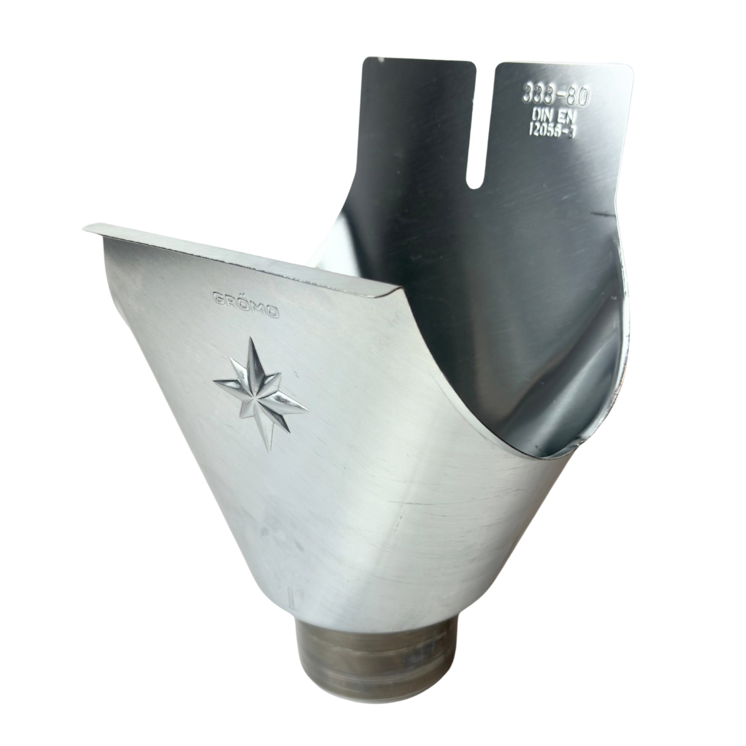 Grömo Trechteruitloop zink M400 rond 100 mm - Gromo