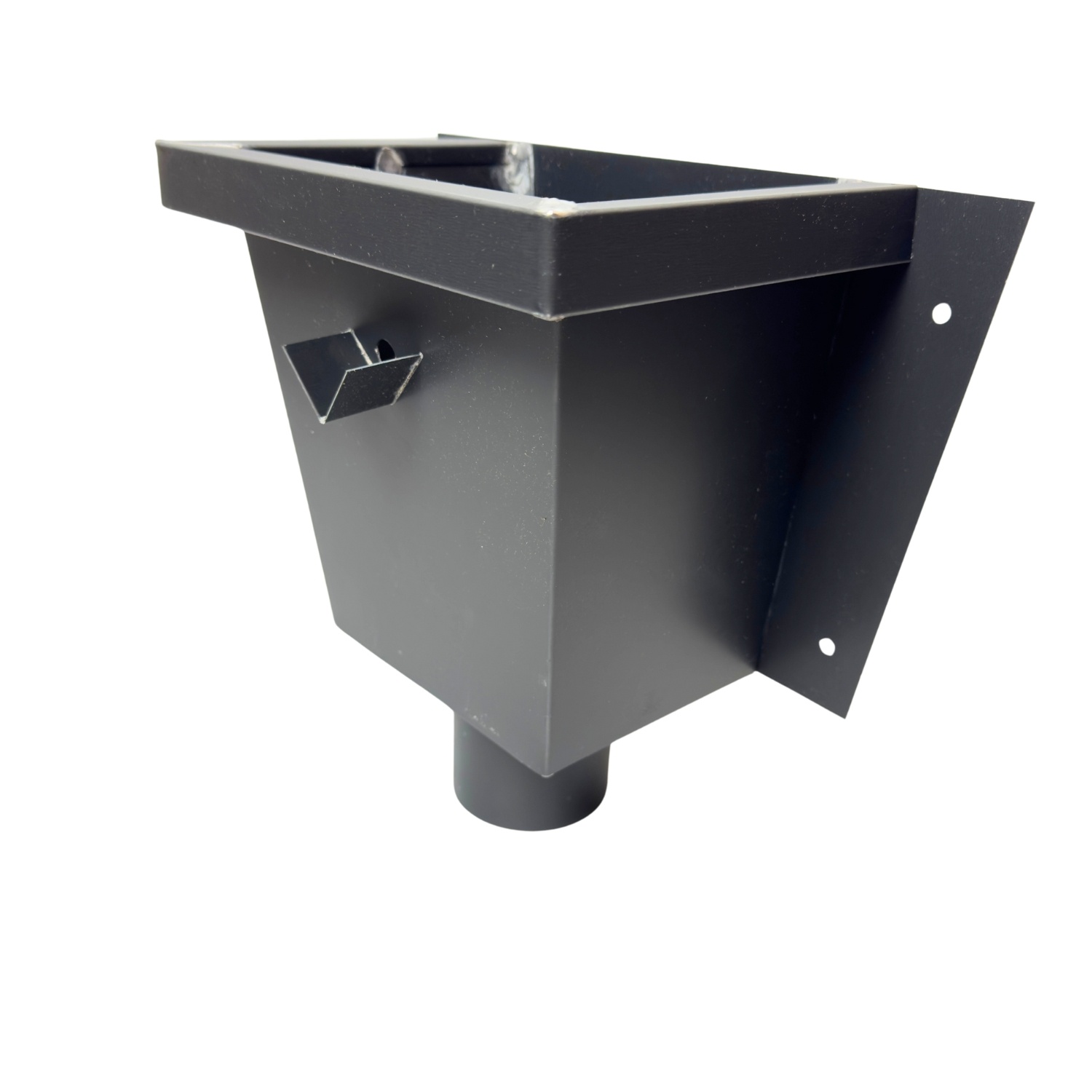 Nedzink Zinken vergaarbak vierkant 80 mm zwart Noir (NedZink)