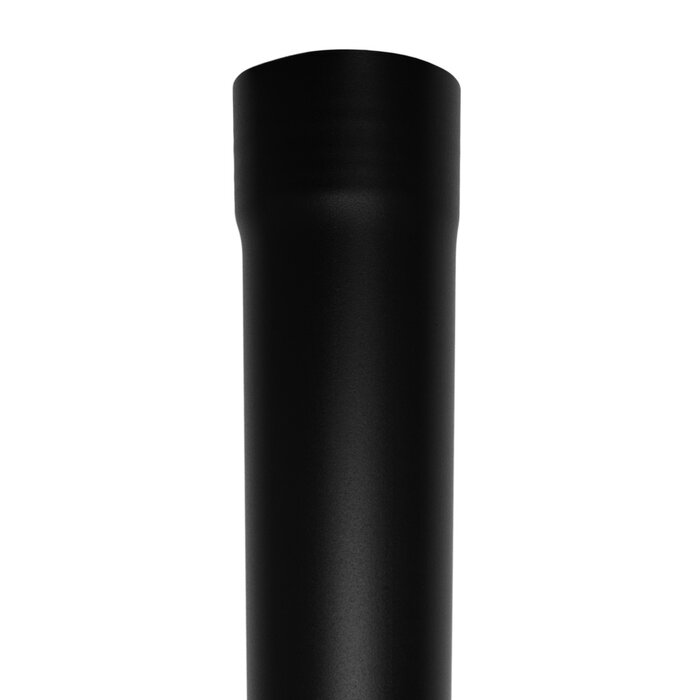 Kallos Aluminium regenpijp 80 mm zwart - 2 meter (RAL 9005 fijnstructuur, Kallos 2,0 mm)
