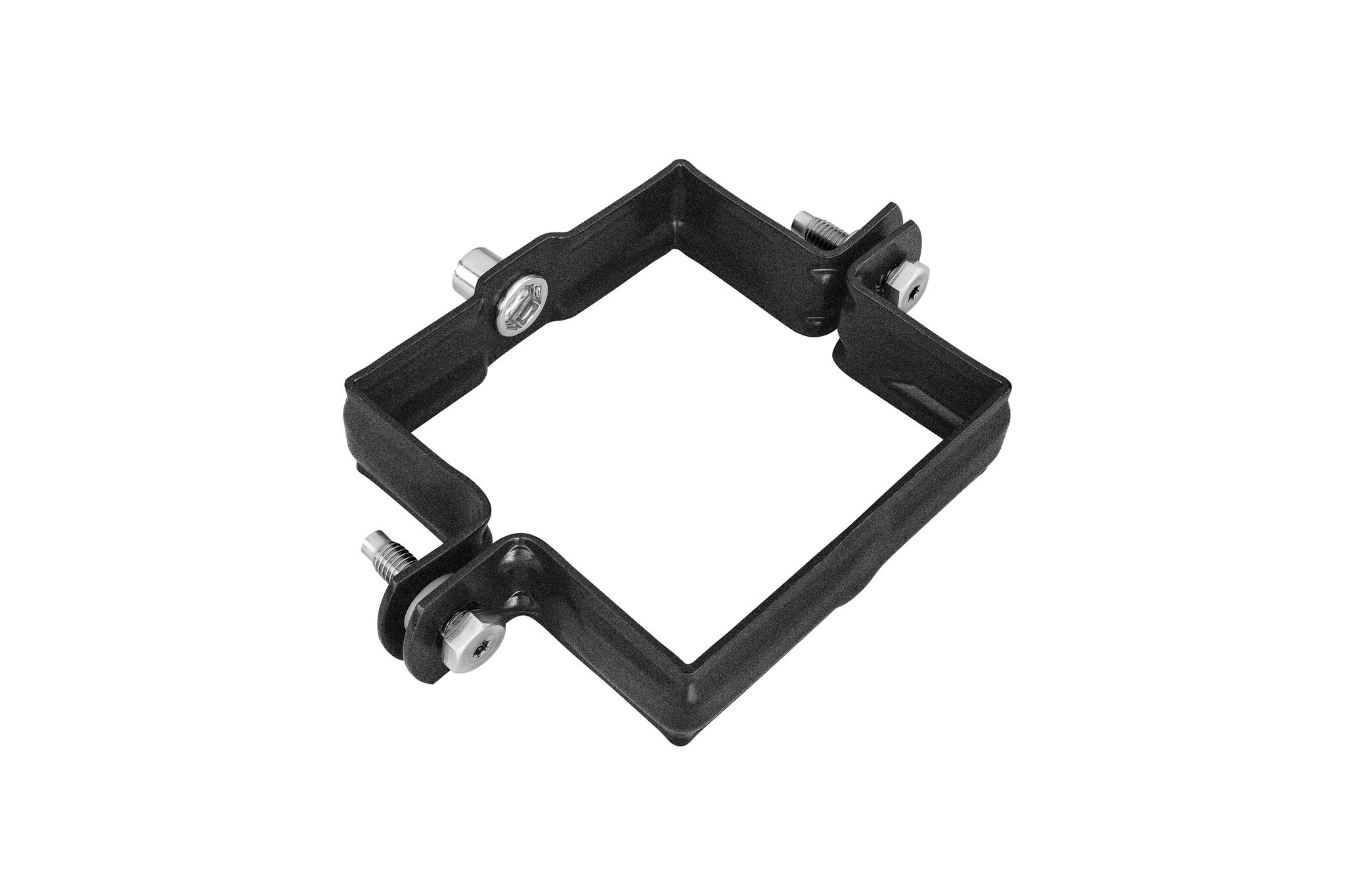 Kallos 80x80 mm vierkante M10 beugel in Ral-9005 fijnstructuur