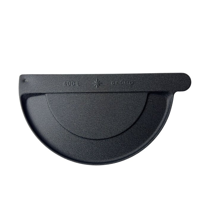 Grömo Aluminium kopschot M400 links zwart - t.b.v. lijmen (Grömo)