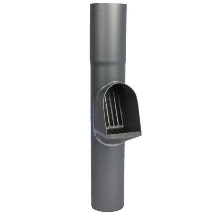 Nedzink Zinken bladafscheider 80 mm rond grijs Nova (NedZink)