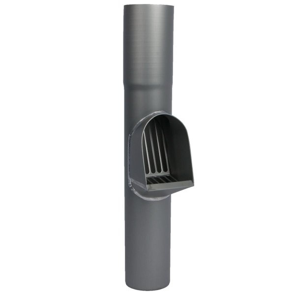 Nedzink Zinken bladafscheider 80 mm rond grijs Nova (NedZink)