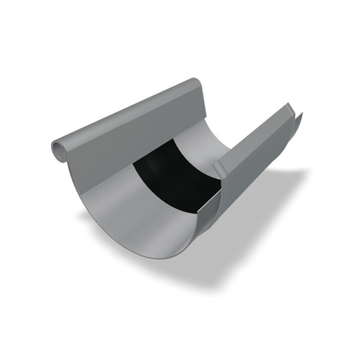 Prefa Aluminium expansiestuk met kraal en kap M333 - patinagrijs zinklook (Prefa)