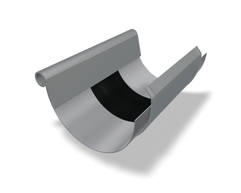Prefa Aluminium expansiestuk met kraal en kap M333 - patinagrijs zinklook (Prefa)