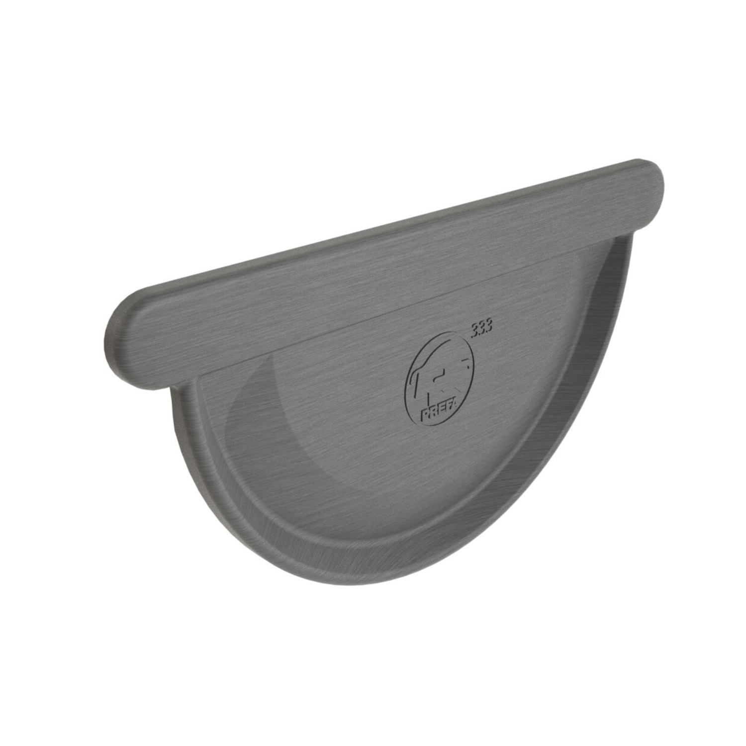Prefa Kopschot vlak links/rechts M333 - patinagrijs