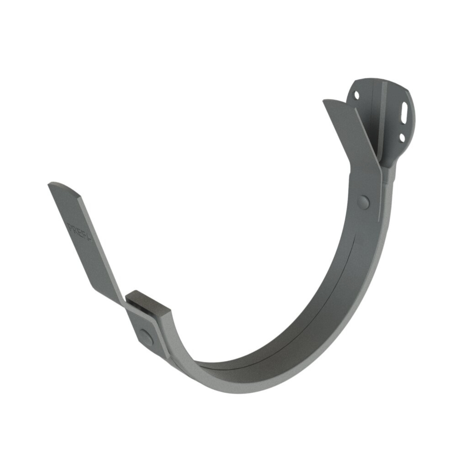 Prefa Aluminium muurbeugel M333 - gootbeugel t.b.v. boeiboord, patinagrijs zinklook (Prefa)