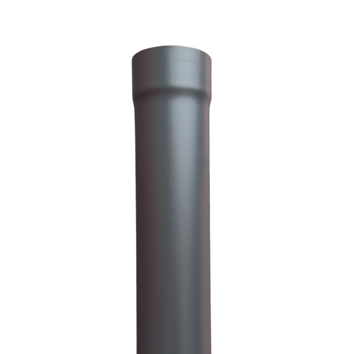 Kallos Aluminium regenpijp 80 mm antraciet Ral-7021 fijnstructuur - 1 meter (Kallos 2,0 mm)