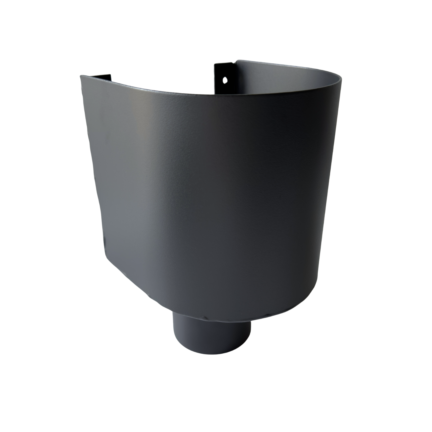 Kallos Aluminium vergaarbak mini 80 mm in Ral-7021 fijnstructuur