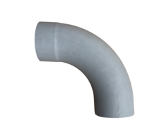 Prefa Bocht 85 graden 100 mm patinagrijs | Prefa