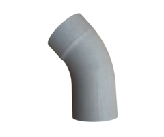 Prefa Bocht 40 graden 100 mm patinagrijs | Prefa