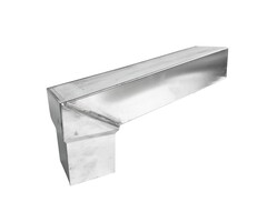 Nedzink Stadsuitloop 60x80 naar 80x80 - 300 mm | NedZink