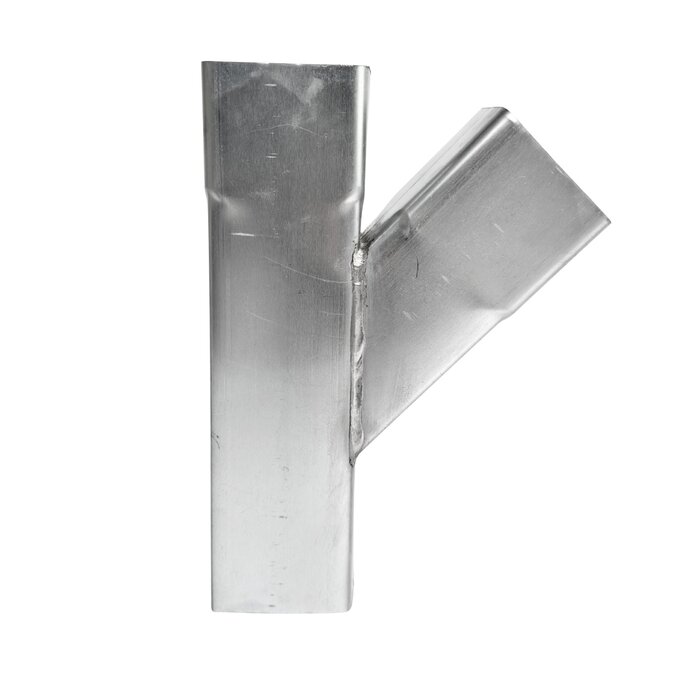 Nedzink Zinken T-stuk 80x80 mm vierkant 45 graden (NedZink)