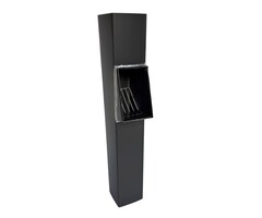 Nedzink Bladafscheider 80x80 vierkant zwart Noir | NedZink