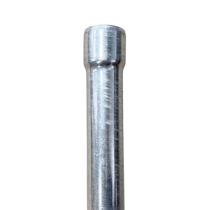 Dakgootwinkel.nl Stalen ondereind (regenpijp) verzinkt 80 mm - 2,5 meter