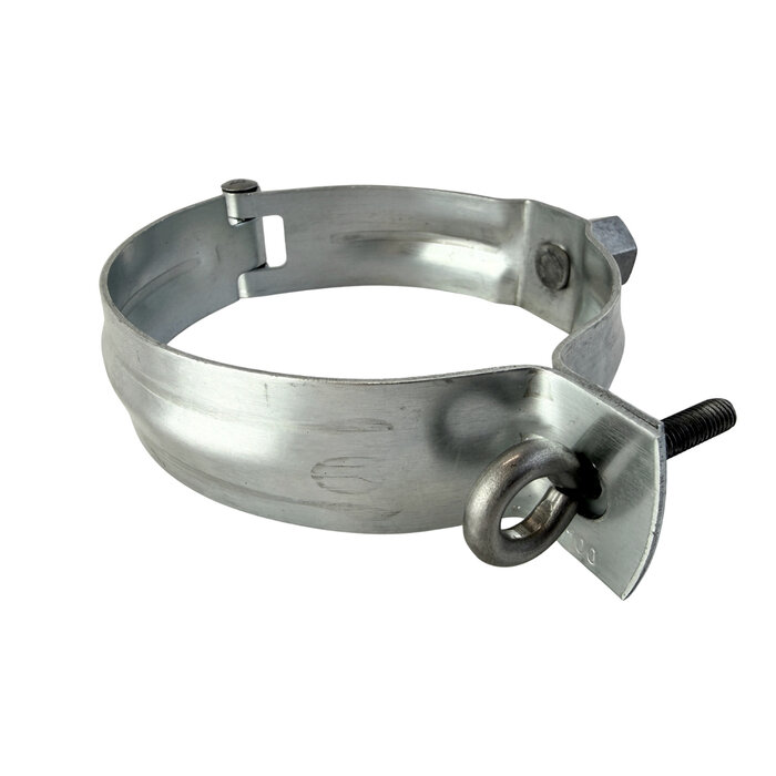 Huismerk Zinken scharnierbeugel M10 - 100 mm rond (NedZink)
