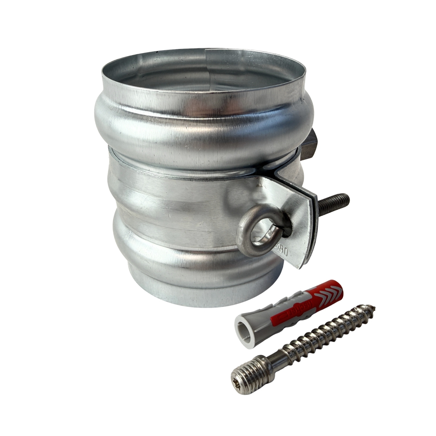 Nedzink Zinken regenpijpbeugelset 80 mm M10 - set met montage-opties