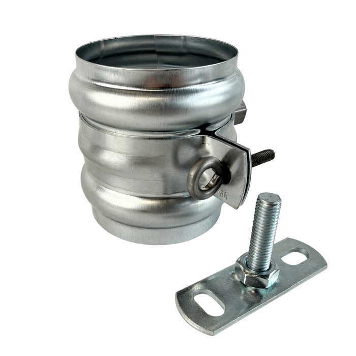 Nedzink Zinken regenpijpbeugelset 80 mm M10 - set met montage-opties