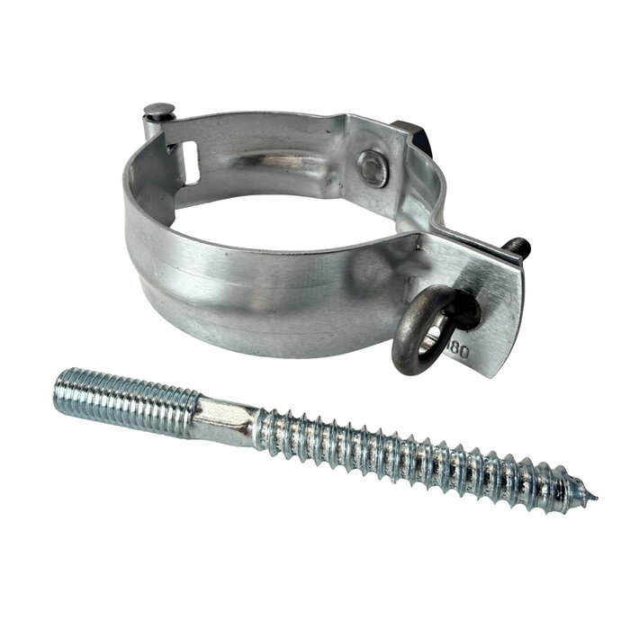 Nedzink Zinken regenpijpbeugelset 80 mm M10 - set met montage-opties