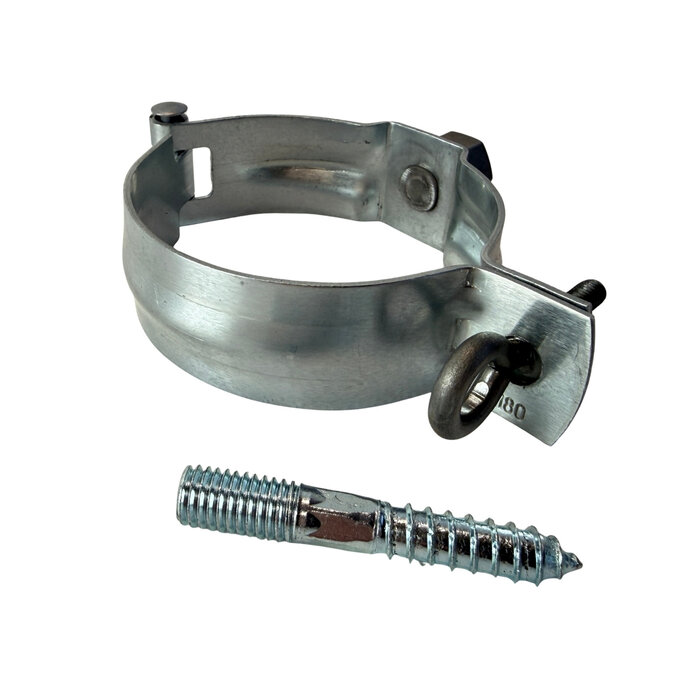 Nedzink Zinken regenpijpbeugelset 80 mm M10 - set met montage-opties