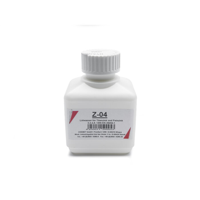 Rheinzink Soldeervloeistof zink Z-04 (bus 0,1 kg) inclusief kwastje