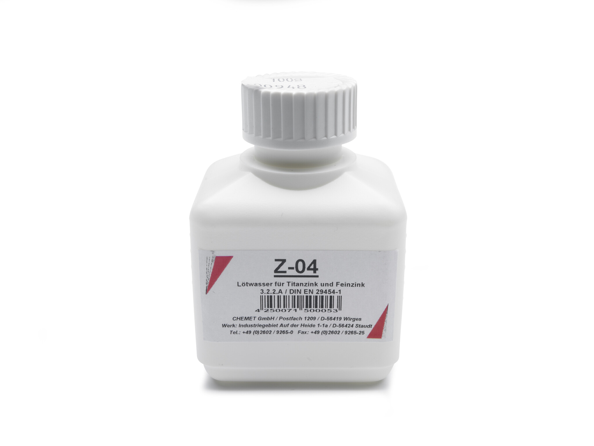 Rheinzink Soldeervloeistof zink Z-04 (bus 0,1 kg) inclusief kwastje