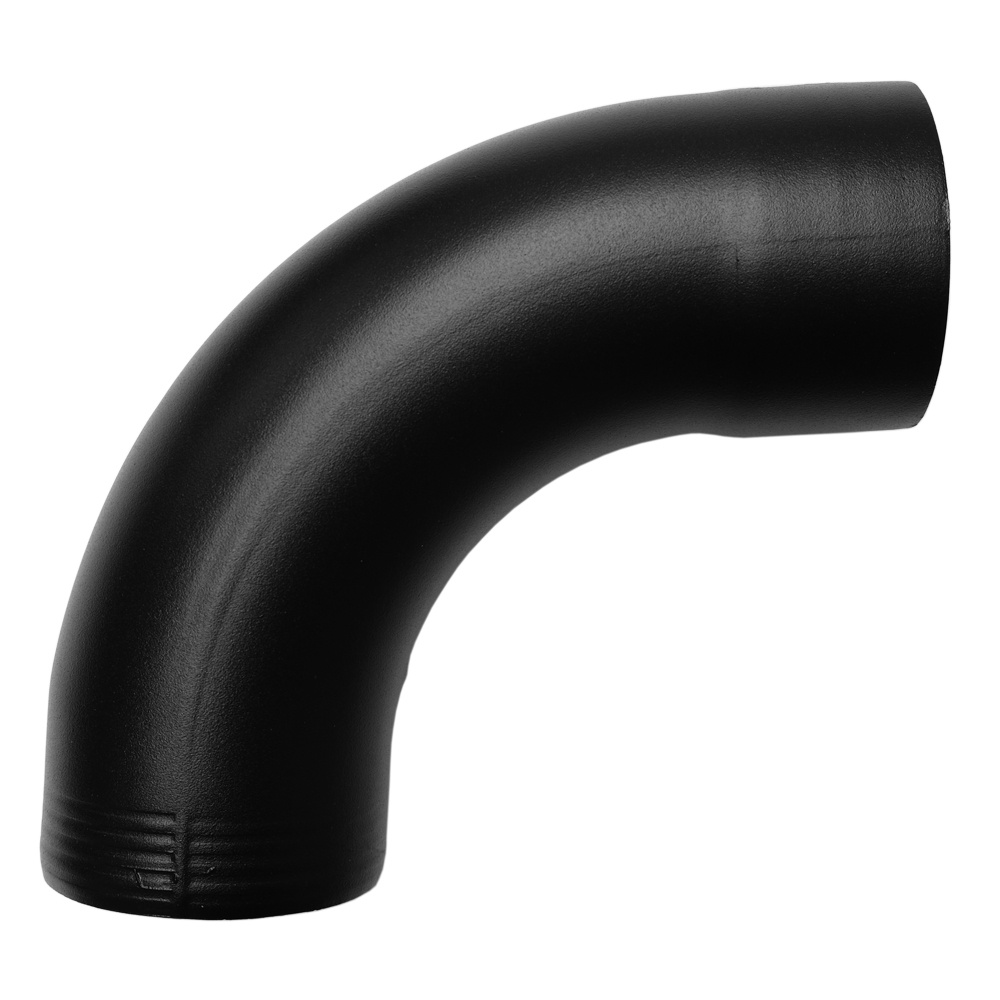 Grömo Bocht aluminium 85gr 80 mm Ral-9005 fijnstructuur