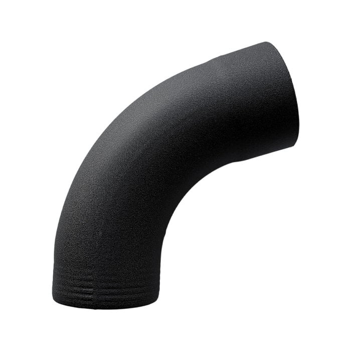 Prefa Aluminium regenpijp bocht 72 graden 80 mm P.10 zwart (Prefa)