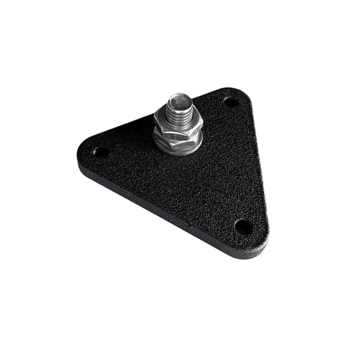 Prefa Aluminium montageplaat met M10 draad t.b.v. beugel - P.10 zwart (Prefa)