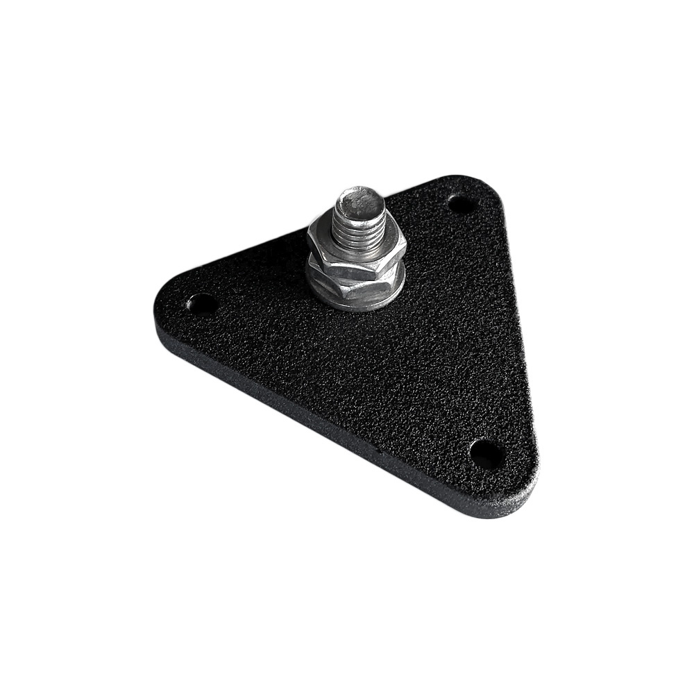 Prefa Aluminium montageplaat met M10 draad t.b.v. beugel - P.10 zwart (Prefa)