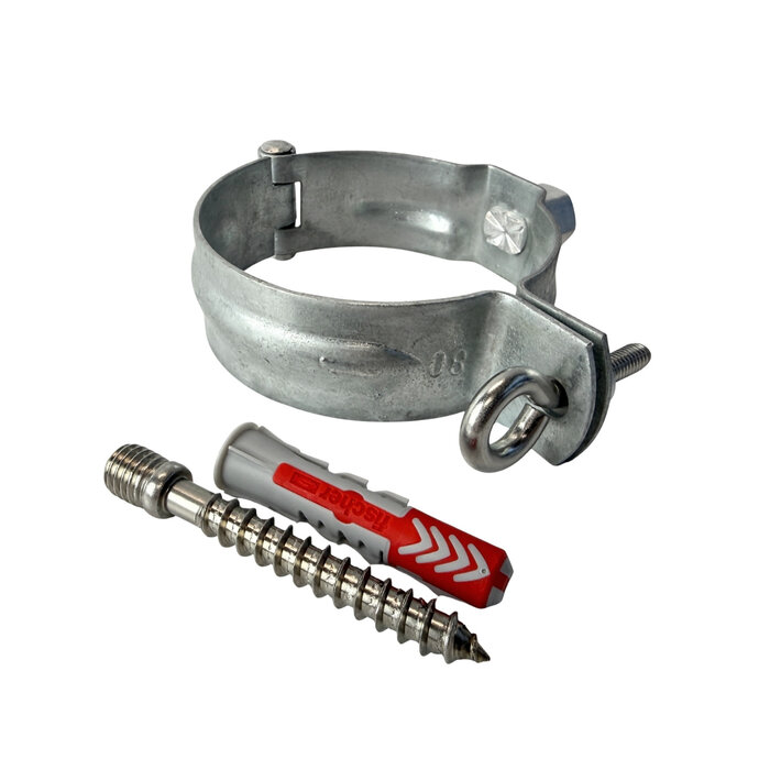 Nedzink Gegalvaniseerde beugelset 80 mm M10 - met montage-opties