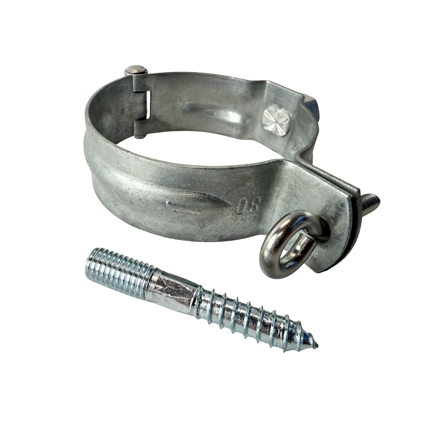 Gegalv. beugel SET 80 mm M10