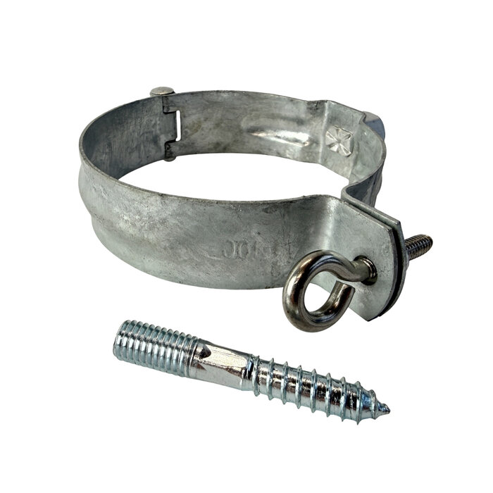 Gromo Gegalvaniseerde regenpijpbeugelset 100 mm M8/M10 - set met montage-opties