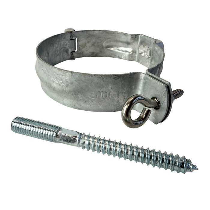 Grömo Gegalvaniseerde regenpijpbeugelset 100 mm M8/M10 - set met montage-opties