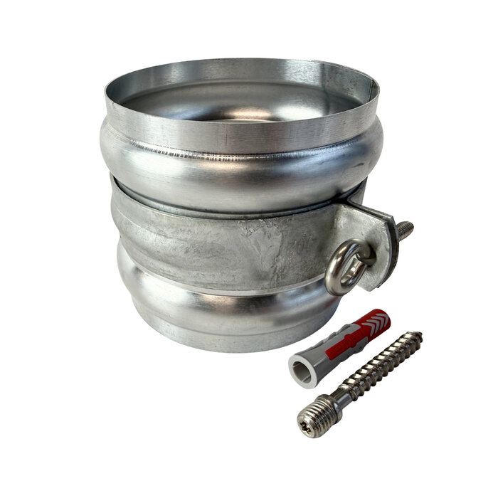 Grömo Gegalvaniseerde regenpijpbeugelset 100 mm M8/M10 - set met montage-opties