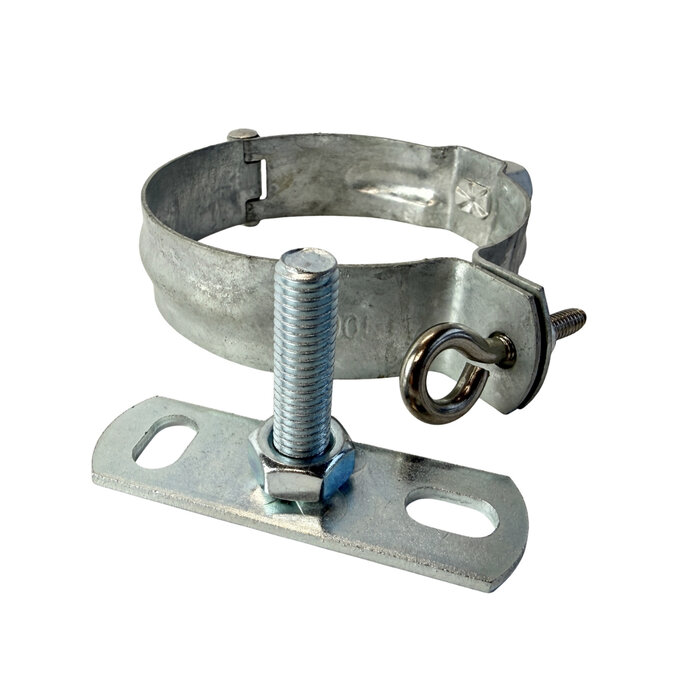 Gromo Gegalvaniseerde regenpijpbeugelset 100 mm M8/M10 - set met montage-opties
