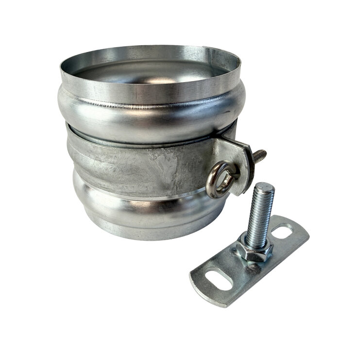 Gromo Gegalvaniseerde regenpijpbeugelset 100 mm M8/M10 - set met montage-opties