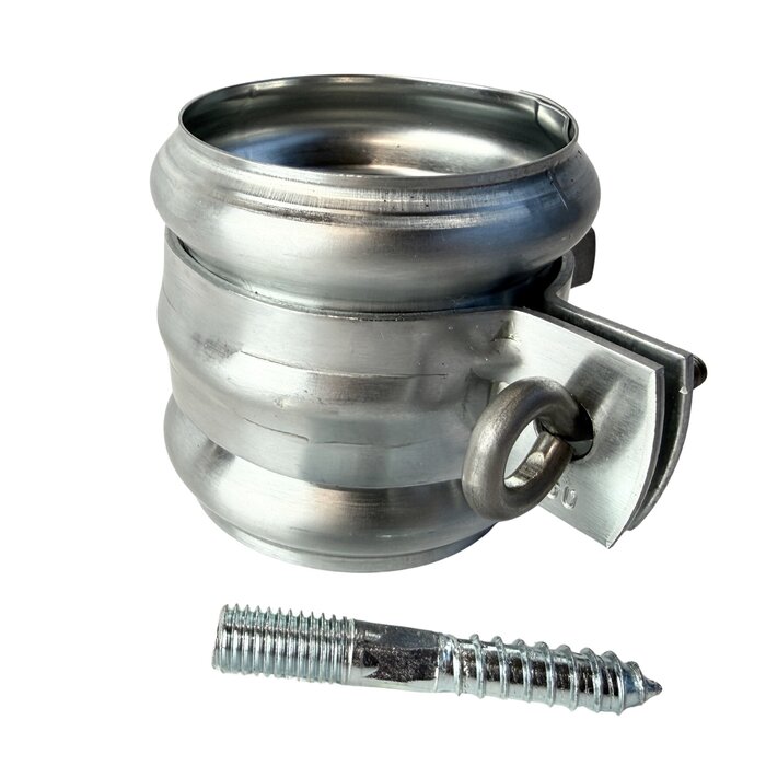 Huismerk Zinken regenpijpbeugels 60 mm M10 - set met montage-opties