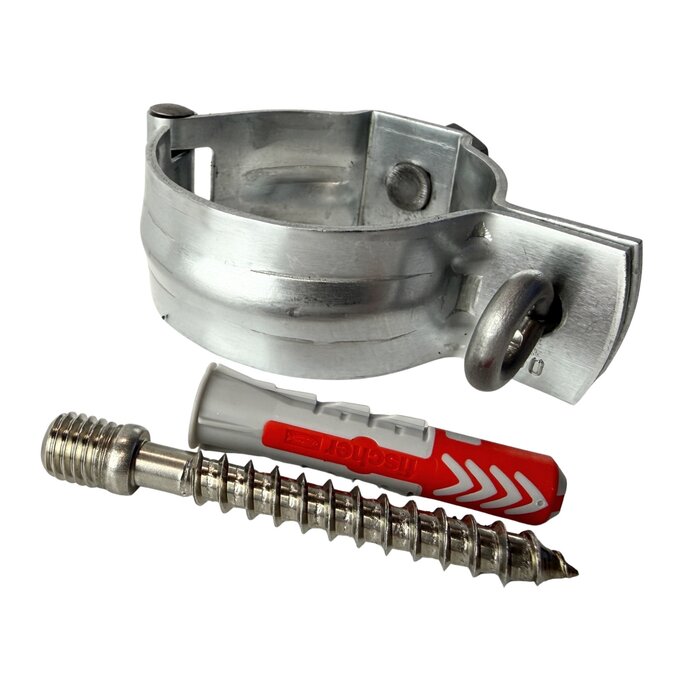 Huismerk Zinken regenpijpbeugels 60 mm M10 - set met montage-opties