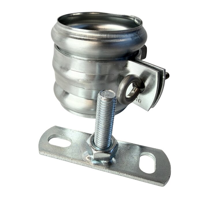Zinken regenpijpbeugels 60 mm M10 - set met montage-opties