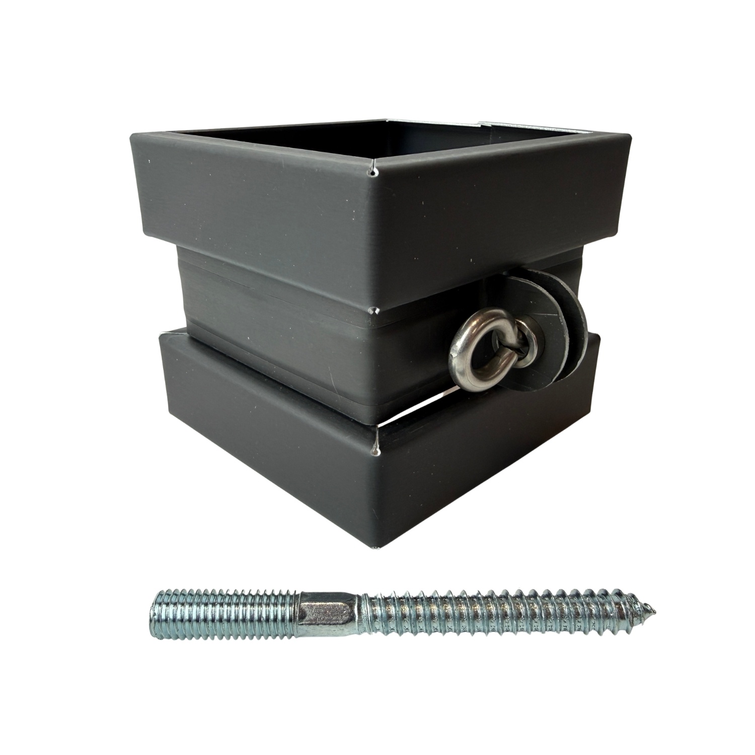 Nedzink Beugel SET 80x80 mm M10 - Noir antraciet/zwart