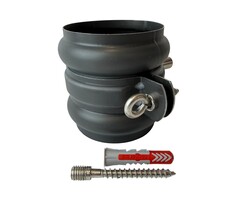 Nedzink Beugelset 80 mm M8/M10 zwart Noir | NedZink