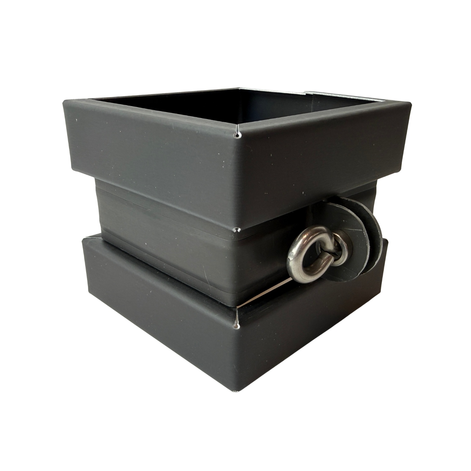 Nedzink Zinken beugelset 80x80 mm vierkant M10 zwart Noir (NedZink)