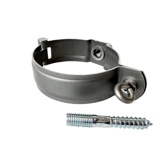 Nedzink Scharnierpijpbeugel 82 mm M8/M10 grijs Nova (NedZink, t.b.v. wrong)